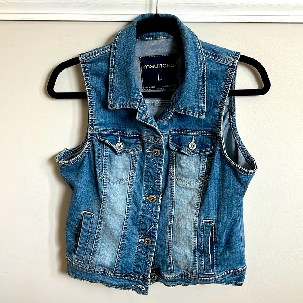 Maurice’s Large Denim Vest